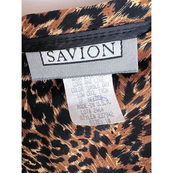 VINTAGE Savion Womens Size 8 Dark Floral Skirt Made In USA - Picture 5 of 11